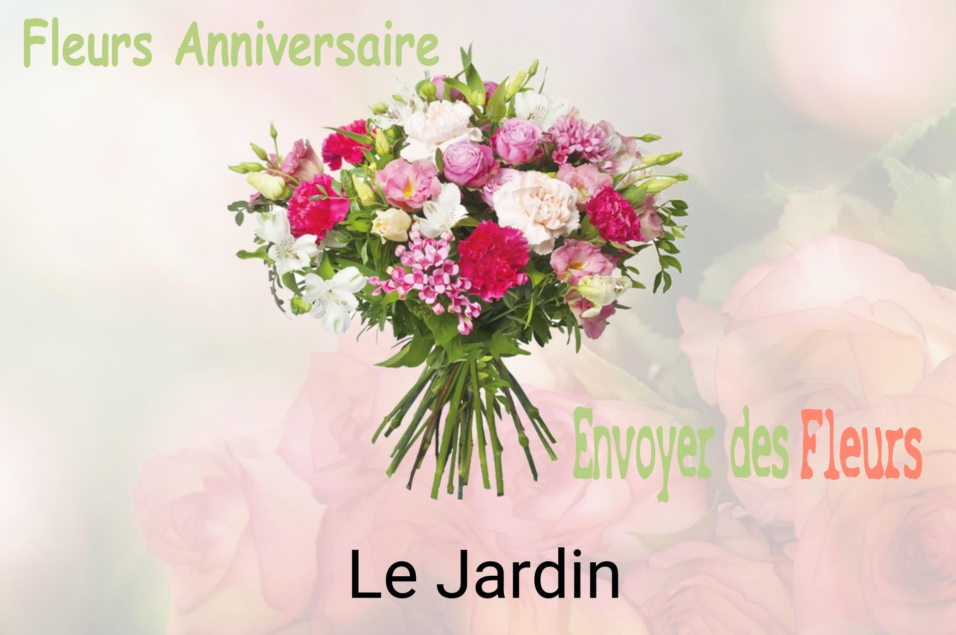 Bouquet de fleurs d’anniversaire livré à Le Jardin