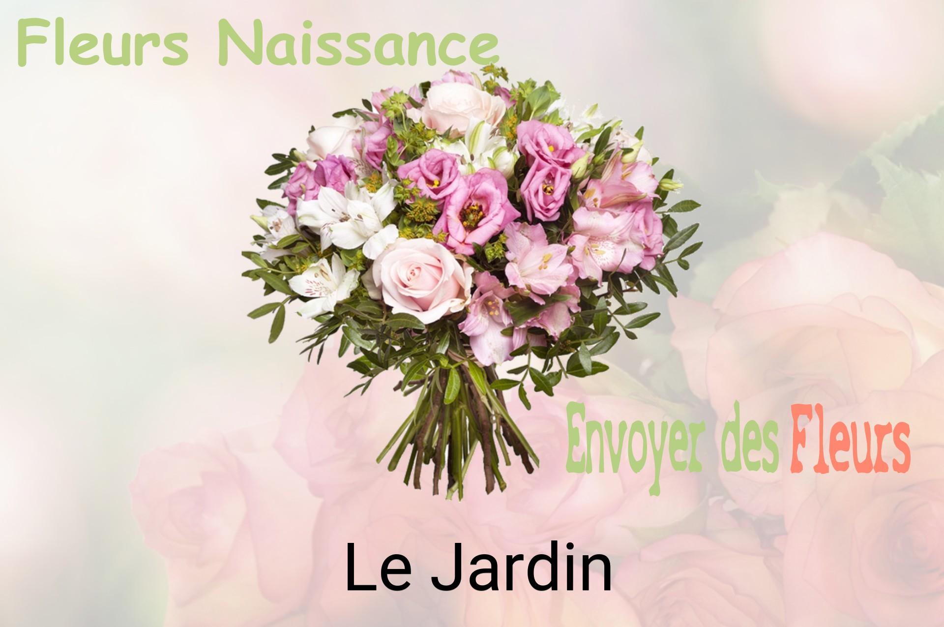 Bouquet de fleurs de naissance livré à Le Jardin